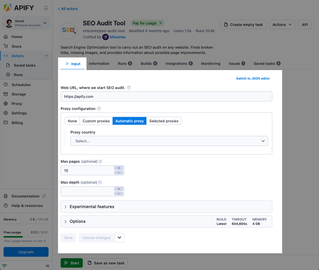 Input UI